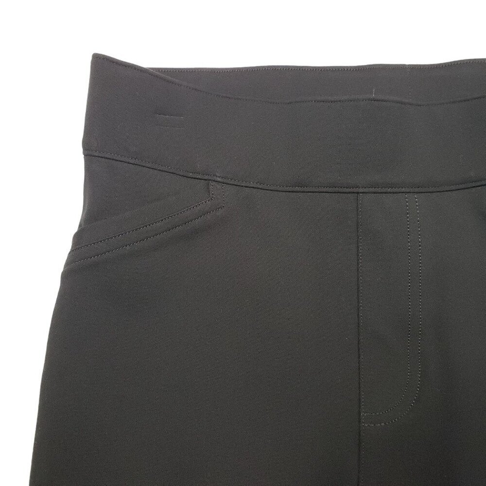 Spanx Back Seam Skinny Perfect Pant Womens Medium Black High Rise Black Ponte - Picture 3 of 10